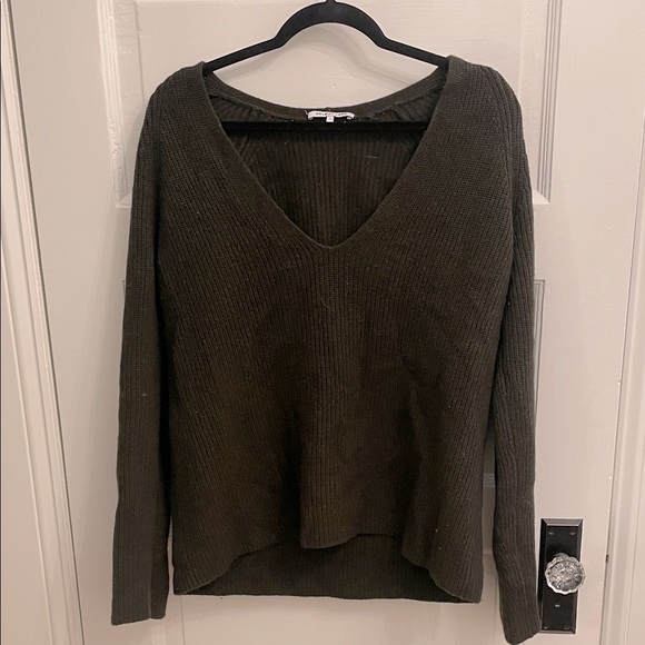 V-Neck Ribbed Sweater - Picture 1 of 7